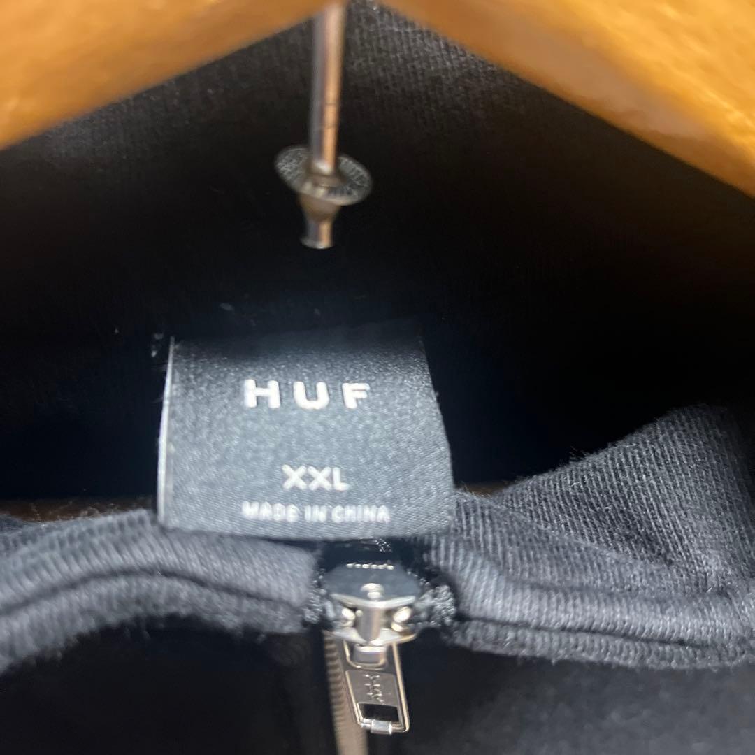 HUFハーフジップ【黒】