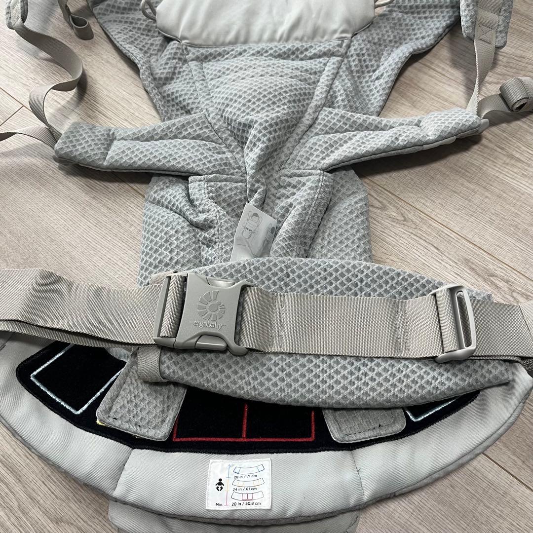 【美品】エルゴベビー　オムニブリーズ　抱っこ紐　パールグレー