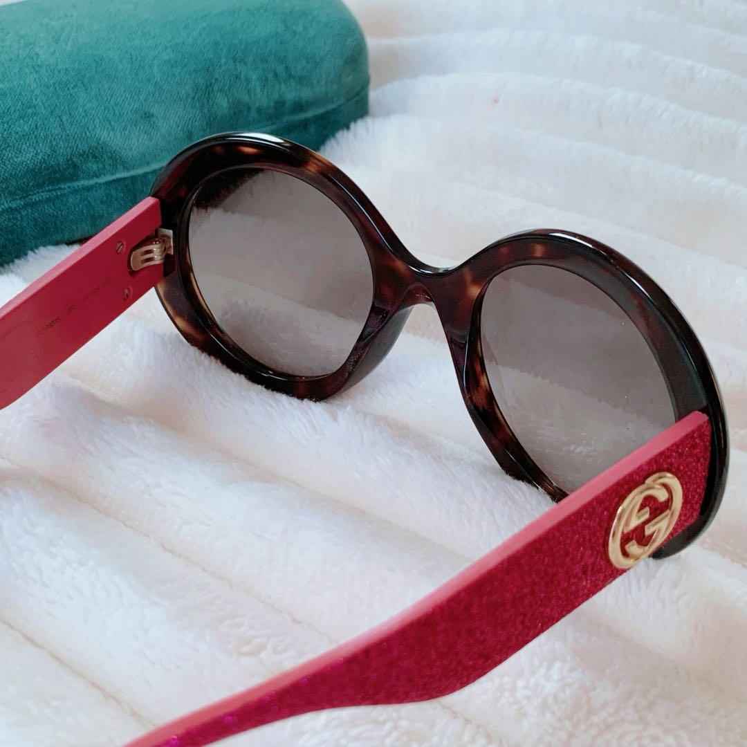 【美品】gucci グッチ ロゴ サングラス