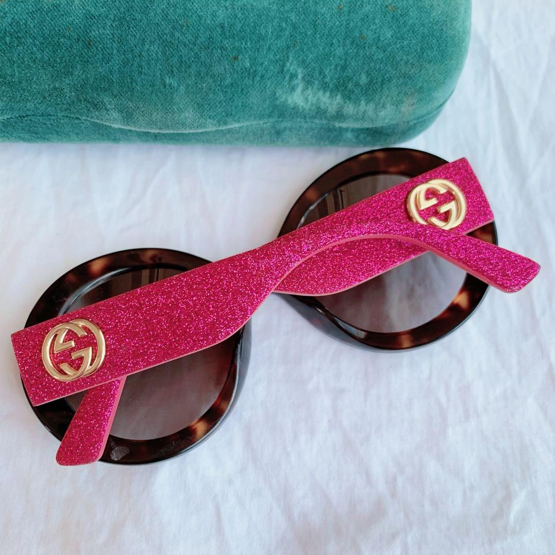 【美品】gucci グッチ ロゴ サングラス