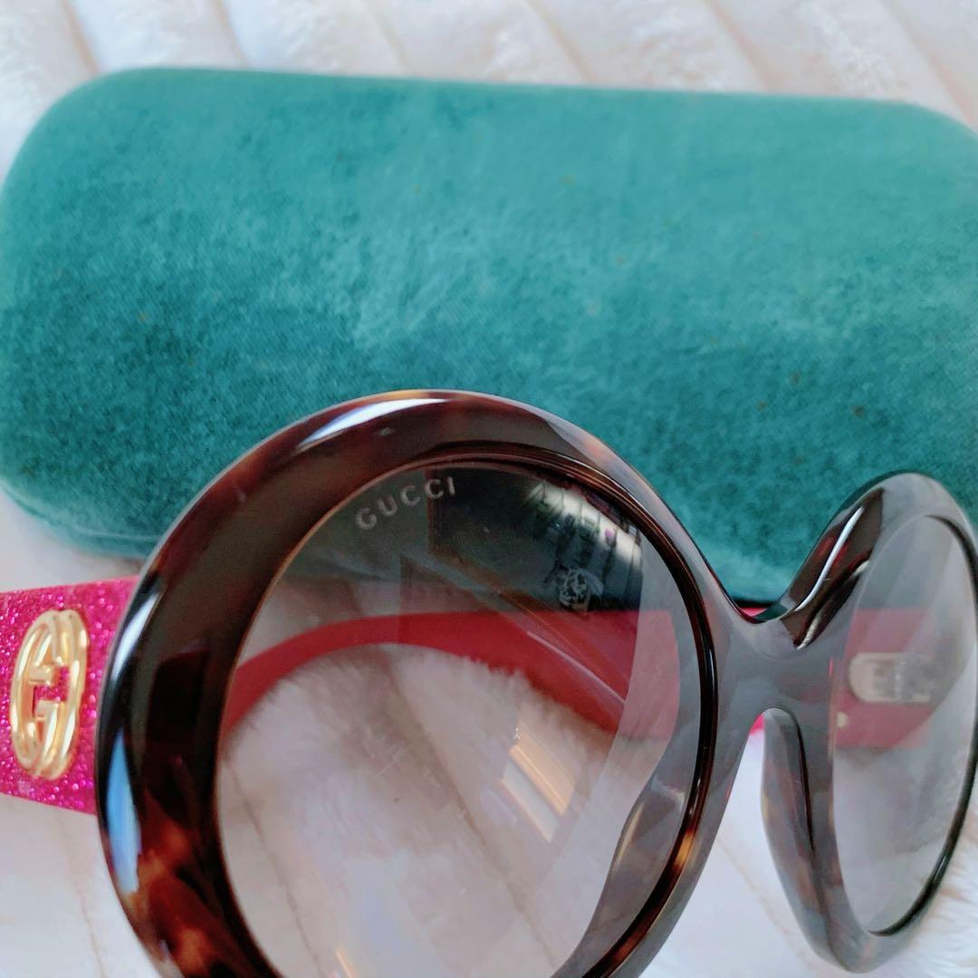 【美品】gucci グッチ ロゴ サングラス