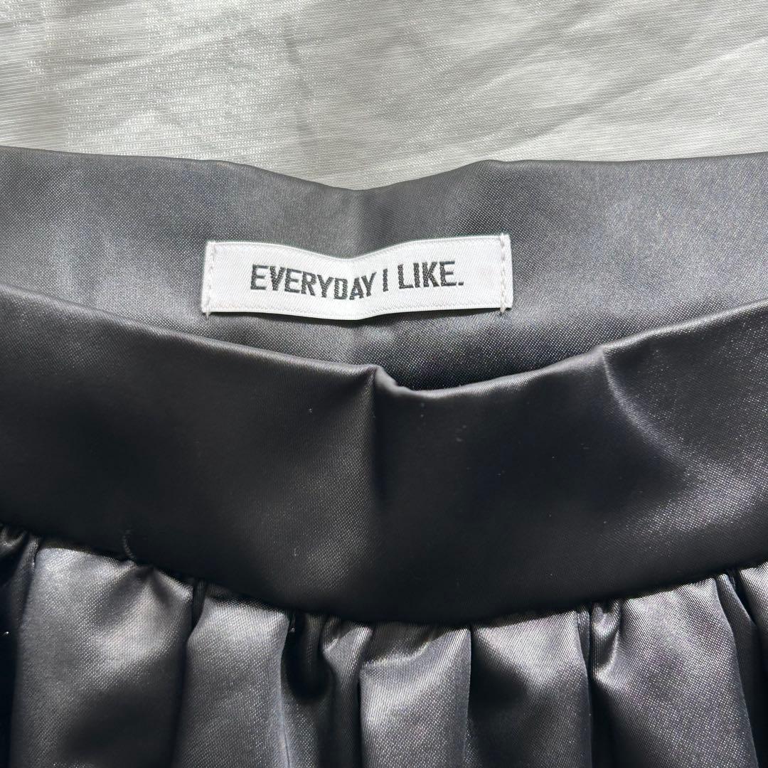 お値下げ！【EVERYDAY I LIKE】ロングフレアスカート 黒ブラック36