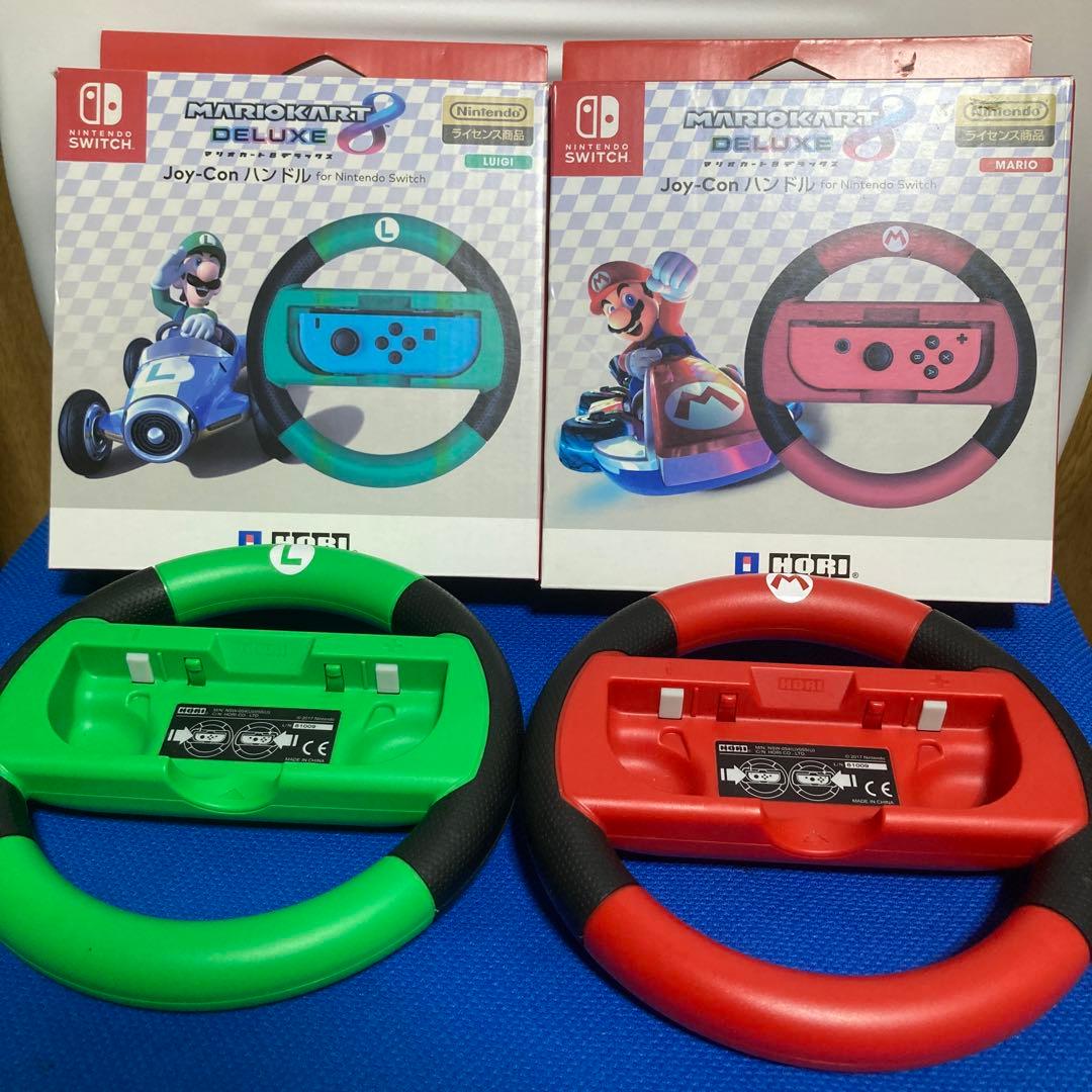 マリオカート8 デラックス　Joy-Conハンドル　マリオルイージセット