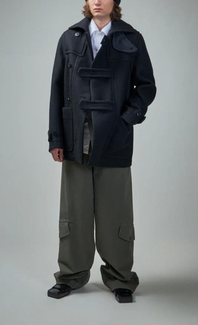 dries van noten 24AW クロップド ダッフルコート