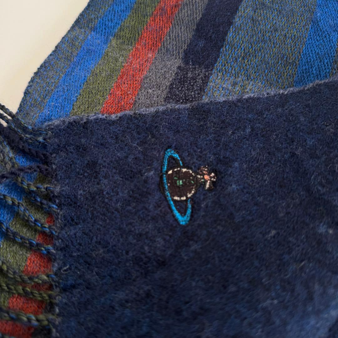 Vivienne Westwood ストライプ オーブ マフラー ウール