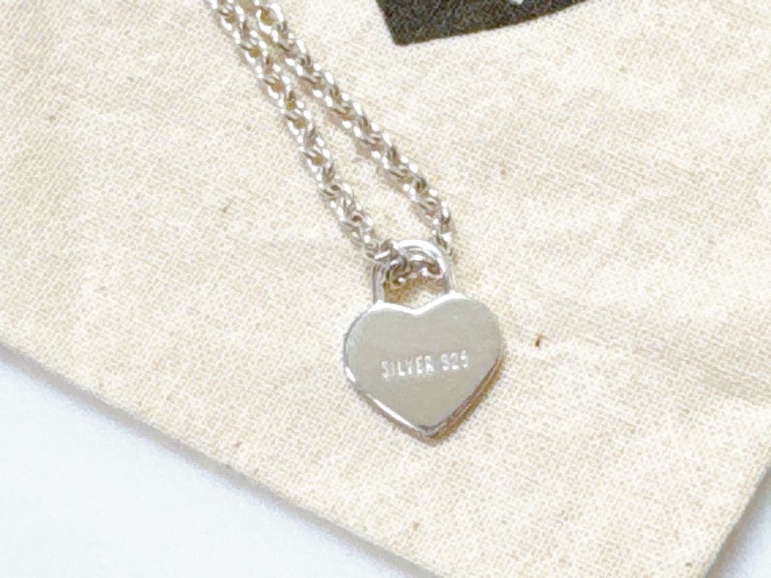 HUMAN MADE HEART SILVER NECKLACE美品巾着付