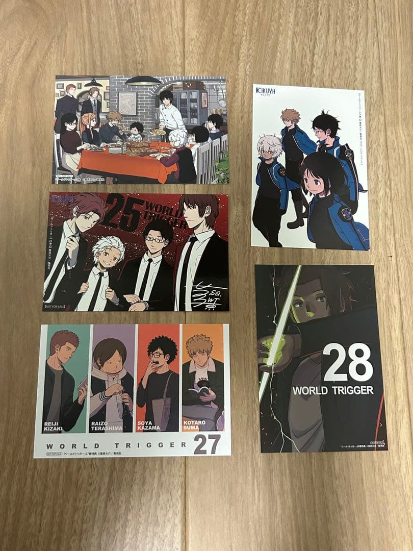 ワールドトリガー 1〜28巻+データブック+ポストカード 既刊全巻