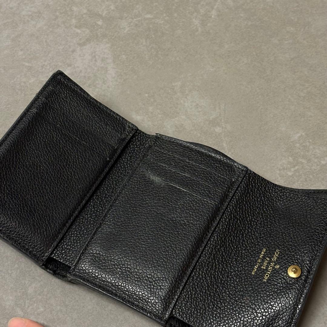 ルイヴィトン Louis Vuitton ブラック 三つ折り財布