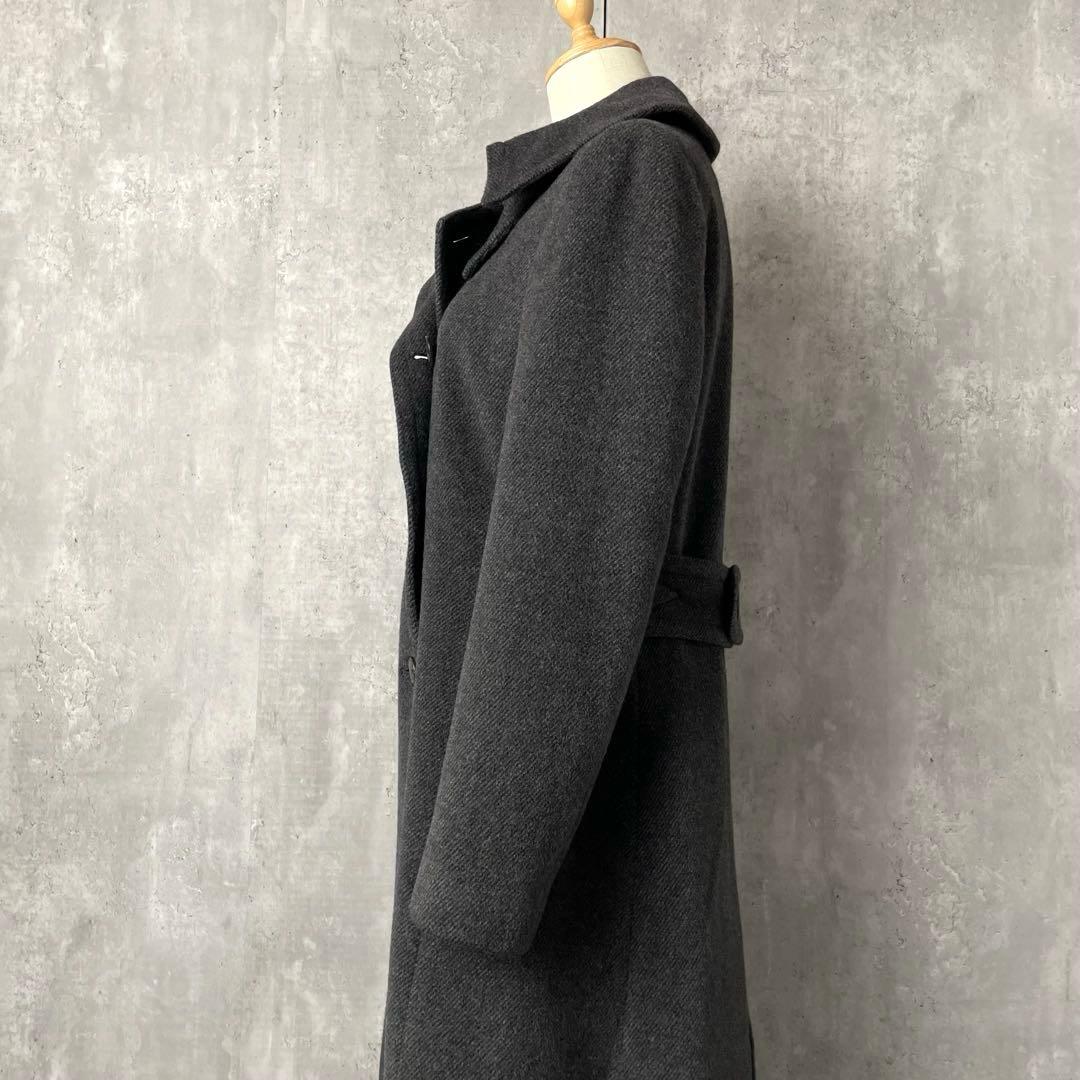 RALPH RL LAUREN アンゴラ混 ツイル ロングコート 高級 11号
