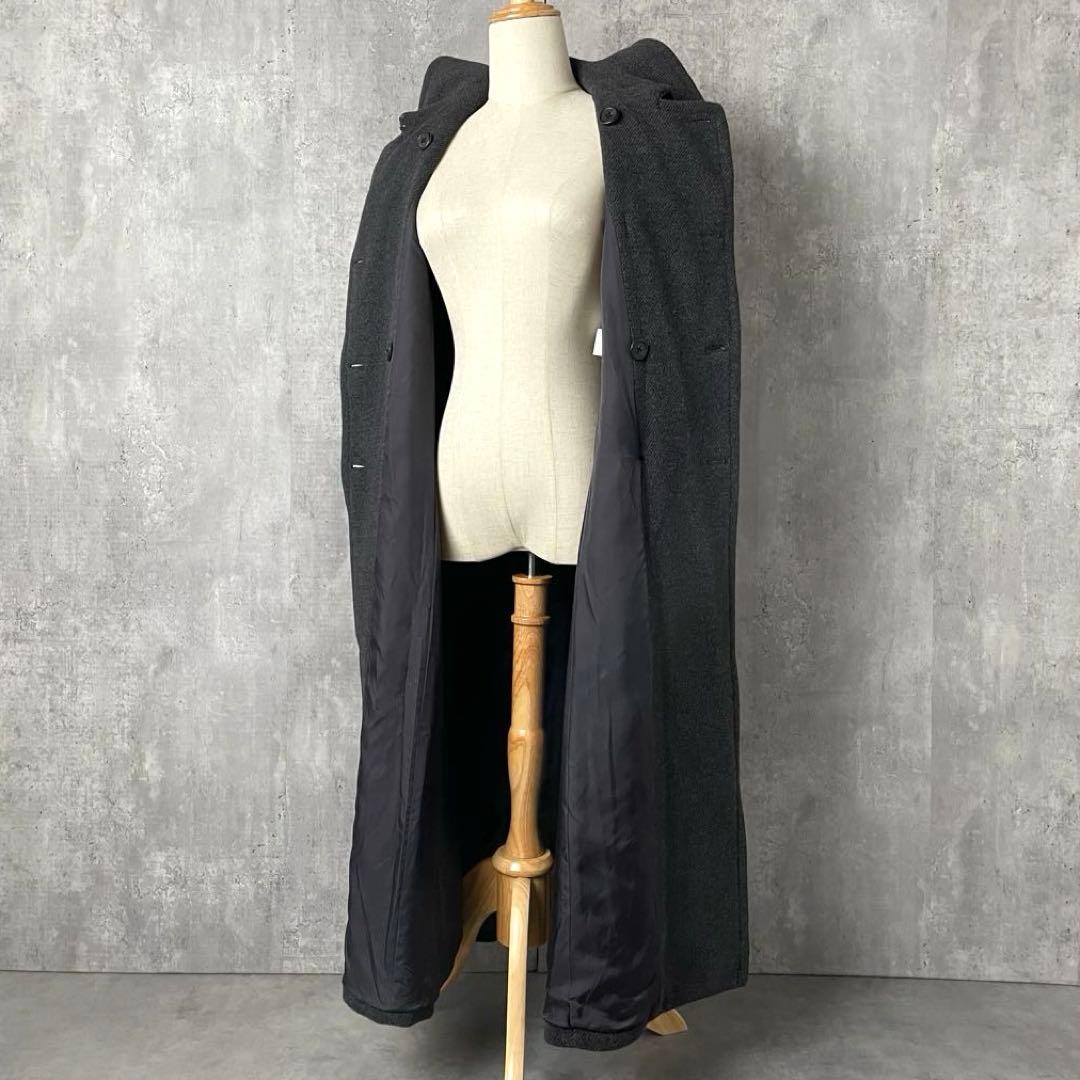RALPH RL LAUREN アンゴラ混 ツイル ロングコート 高級 11号