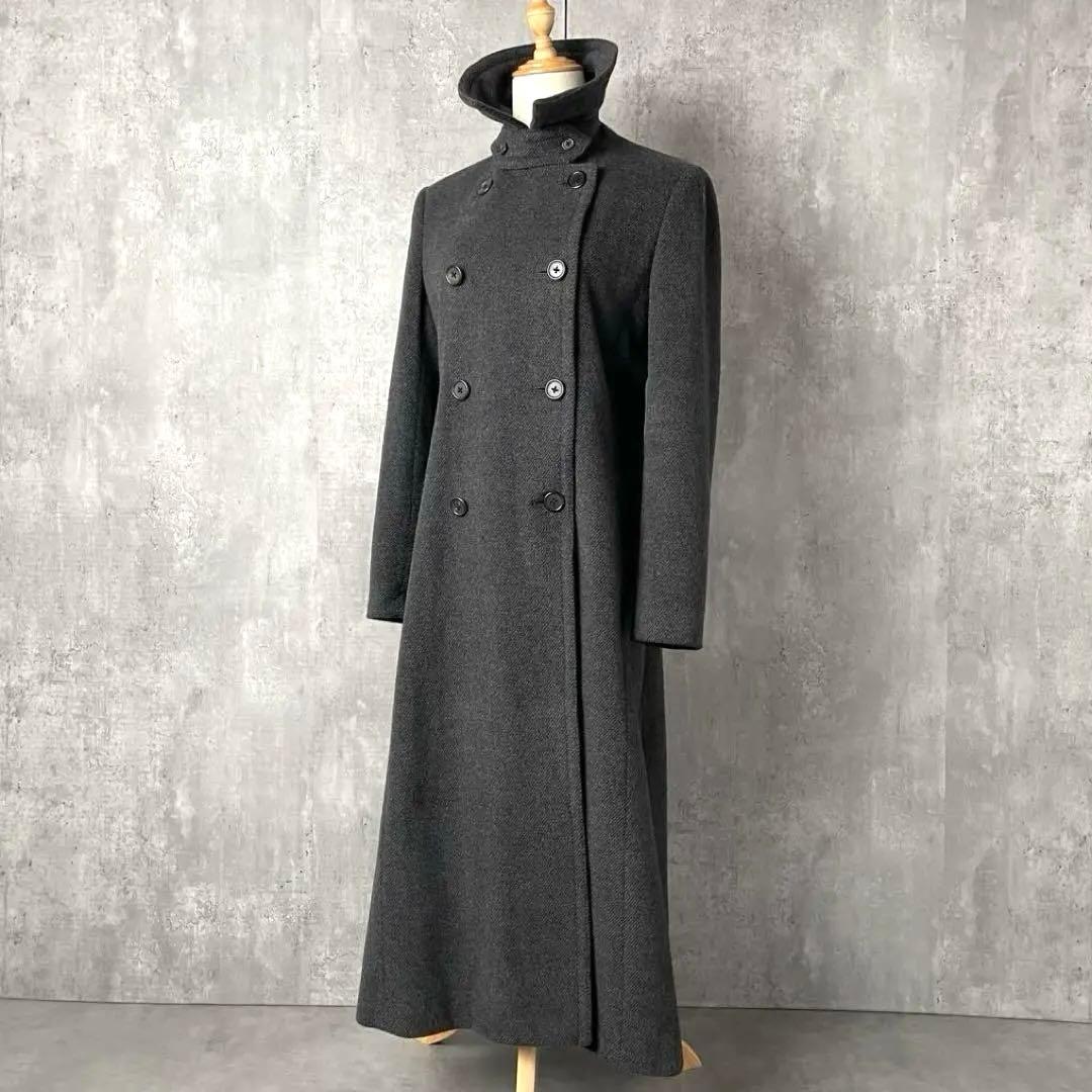 RALPH RL LAUREN アンゴラ混 ツイル ロングコート 高級 11号