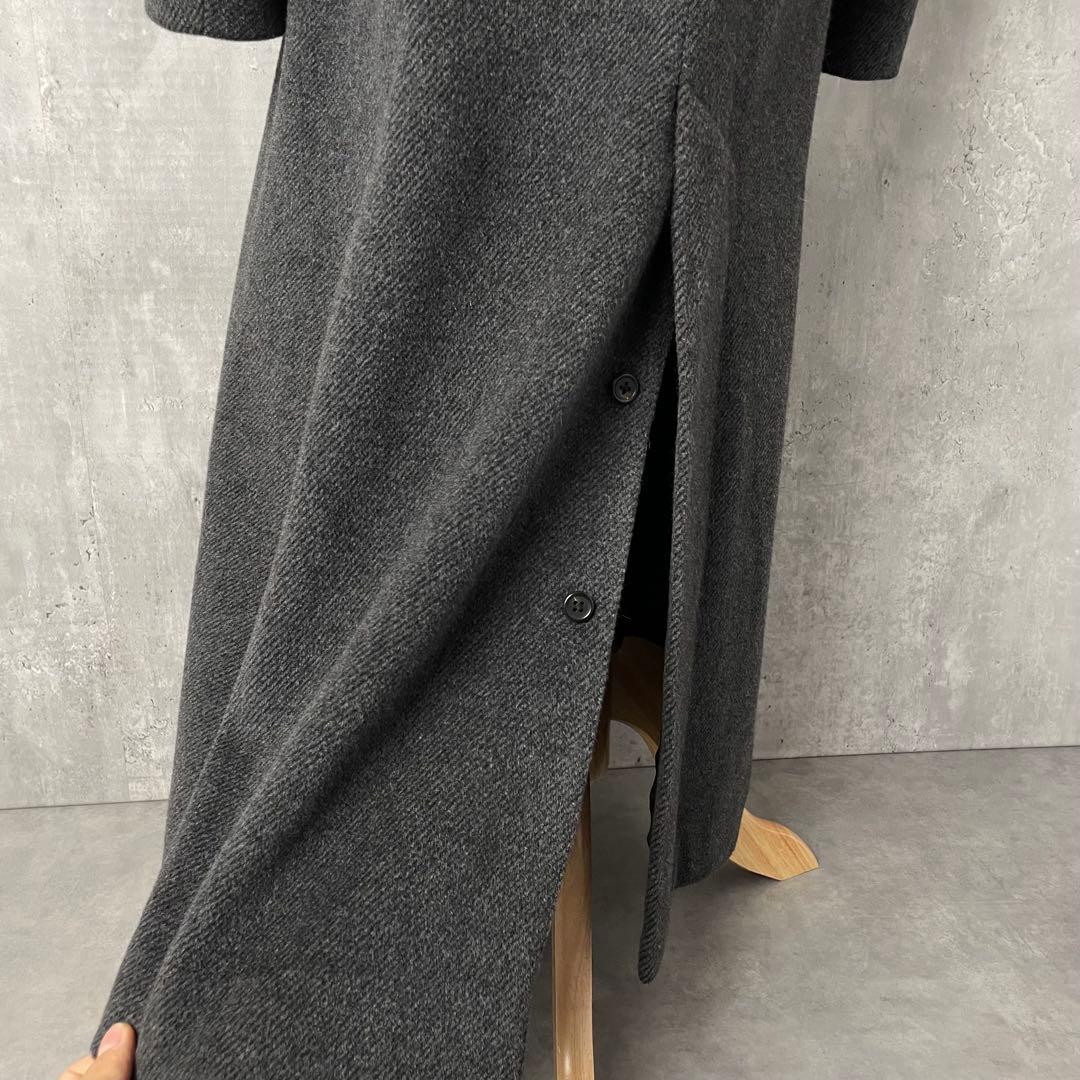 RALPH RL LAUREN アンゴラ混 ツイル ロングコート 高級 11号