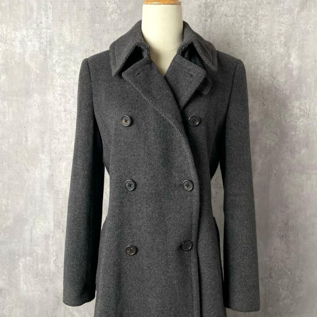 RALPH RL LAUREN アンゴラ混 ツイル ロングコート 高級 11号