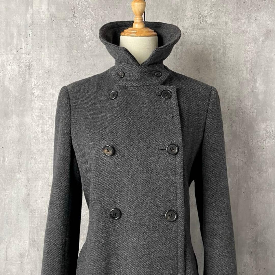 RALPH RL LAUREN アンゴラ混 ツイル ロングコート 高級 11号