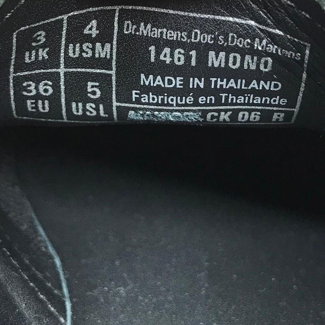 Dr.Martens ドクターマーチン1461MONO 厚底 3ホール　黒