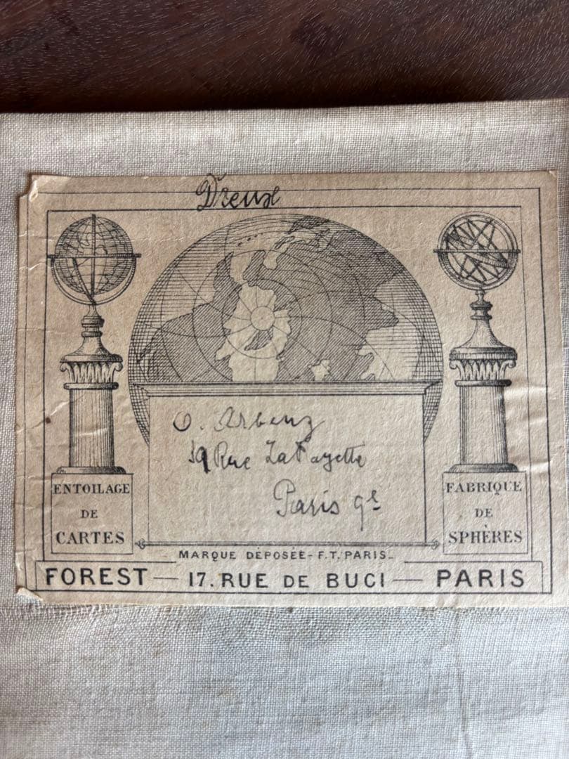 フランスアンティーク、地図