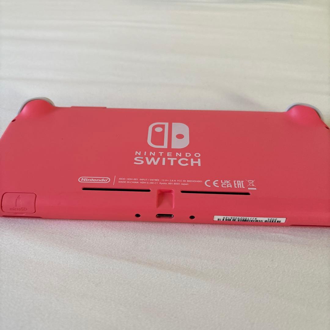 Nintendo Switch Lite ピンク　充電器、ケース付