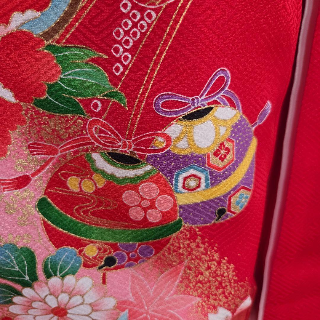 No58　正絹　女の子お祝い着物　産着長襦袢付き　七五三