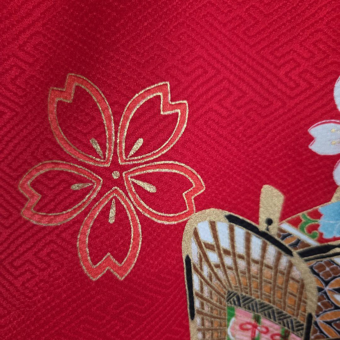 No58　正絹　女の子お祝い着物　産着長襦袢付き　七五三