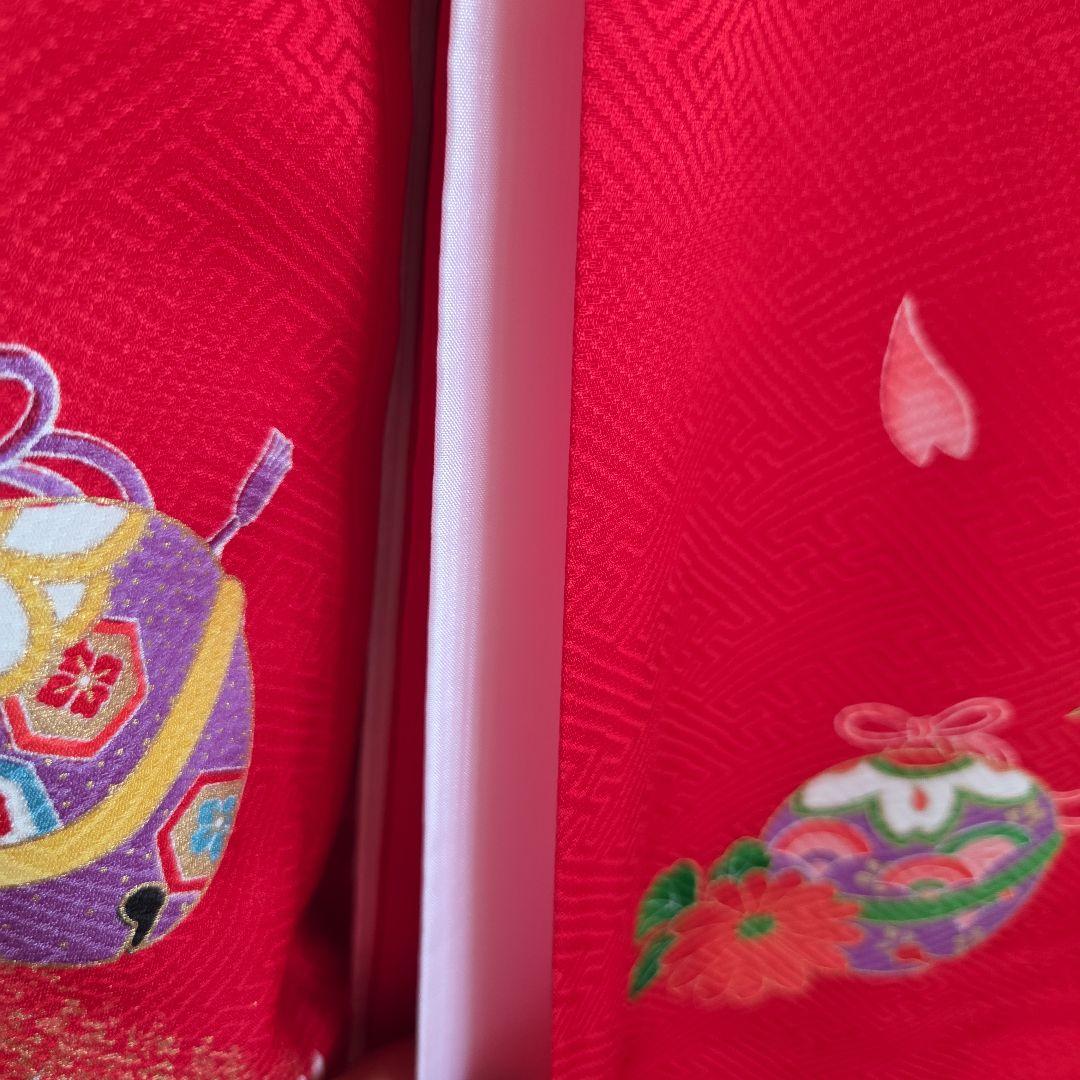 No58　正絹　女の子お祝い着物　産着長襦袢付き　七五三