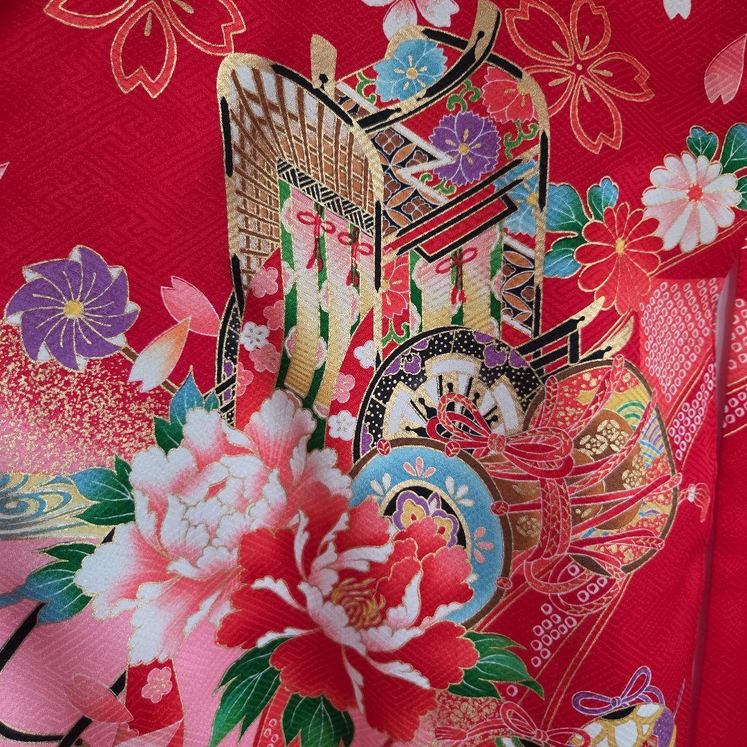 No58　正絹　女の子お祝い着物　産着長襦袢付き　七五三