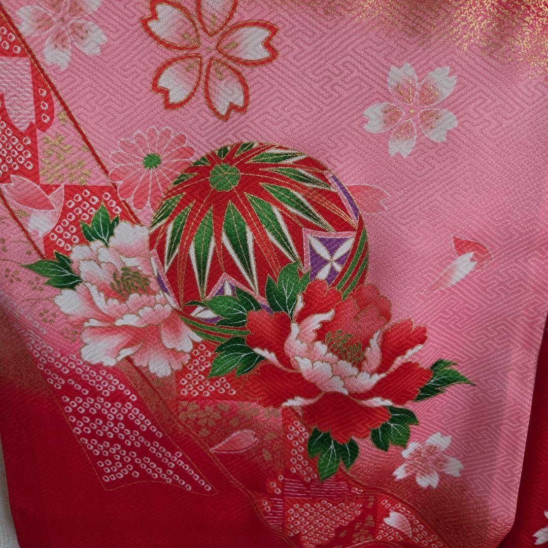 No58　正絹　女の子お祝い着物　産着長襦袢付き　七五三