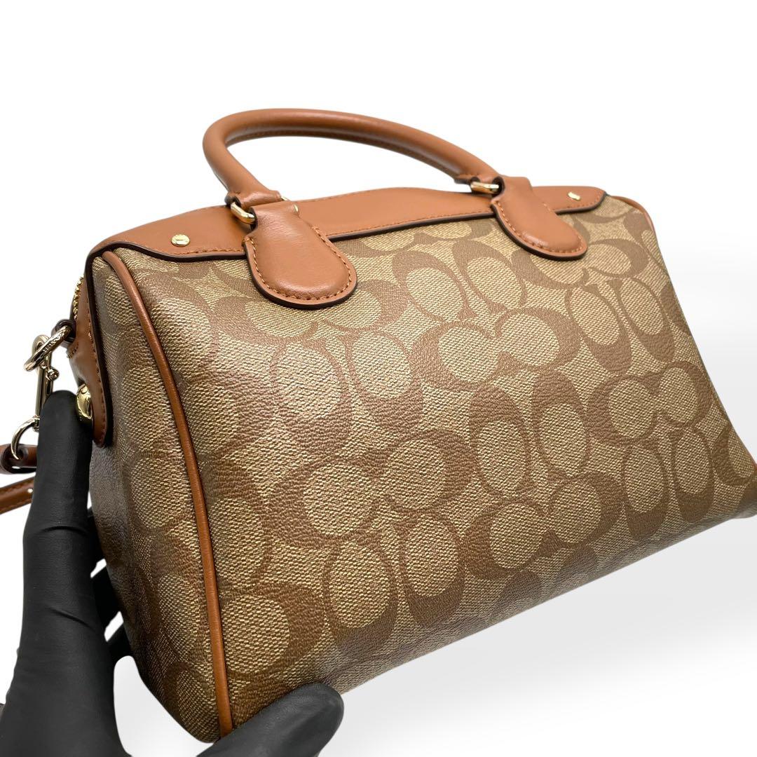 極美品　COACH F58312 2WAY ミニボストン ショルダーバッグ