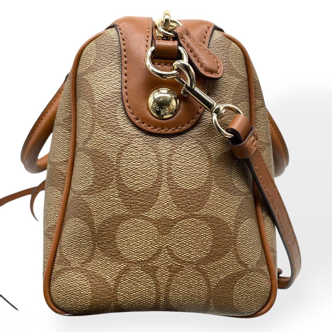 極美品　COACH F58312 2WAY ミニボストン ショルダーバッグ