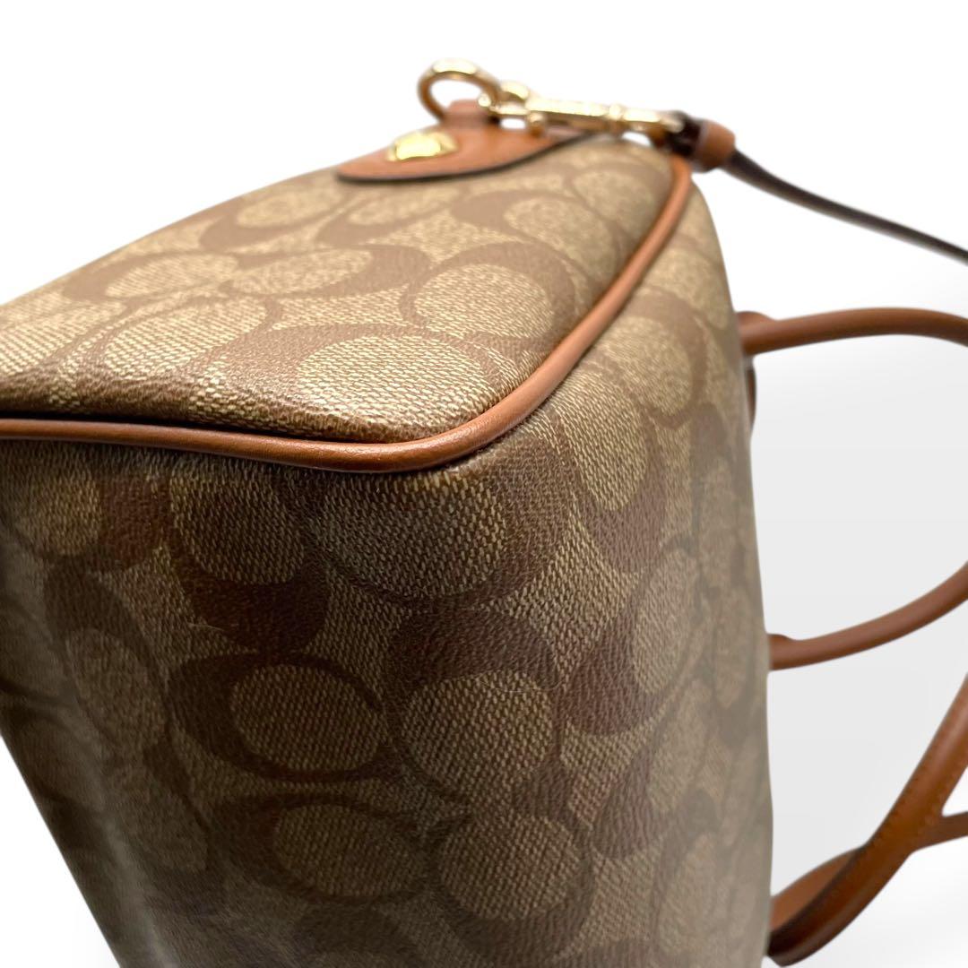 極美品　COACH F58312 2WAY ミニボストン ショルダーバッグ