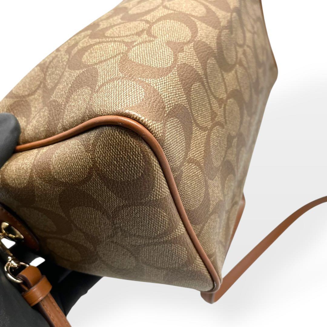 極美品　COACH F58312 2WAY ミニボストン ショルダーバッグ