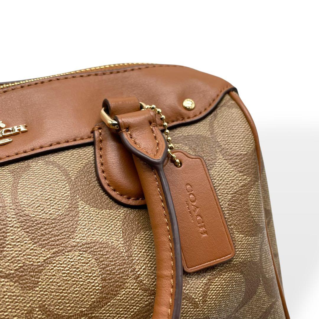 極美品　COACH F58312 2WAY ミニボストン ショルダーバッグ