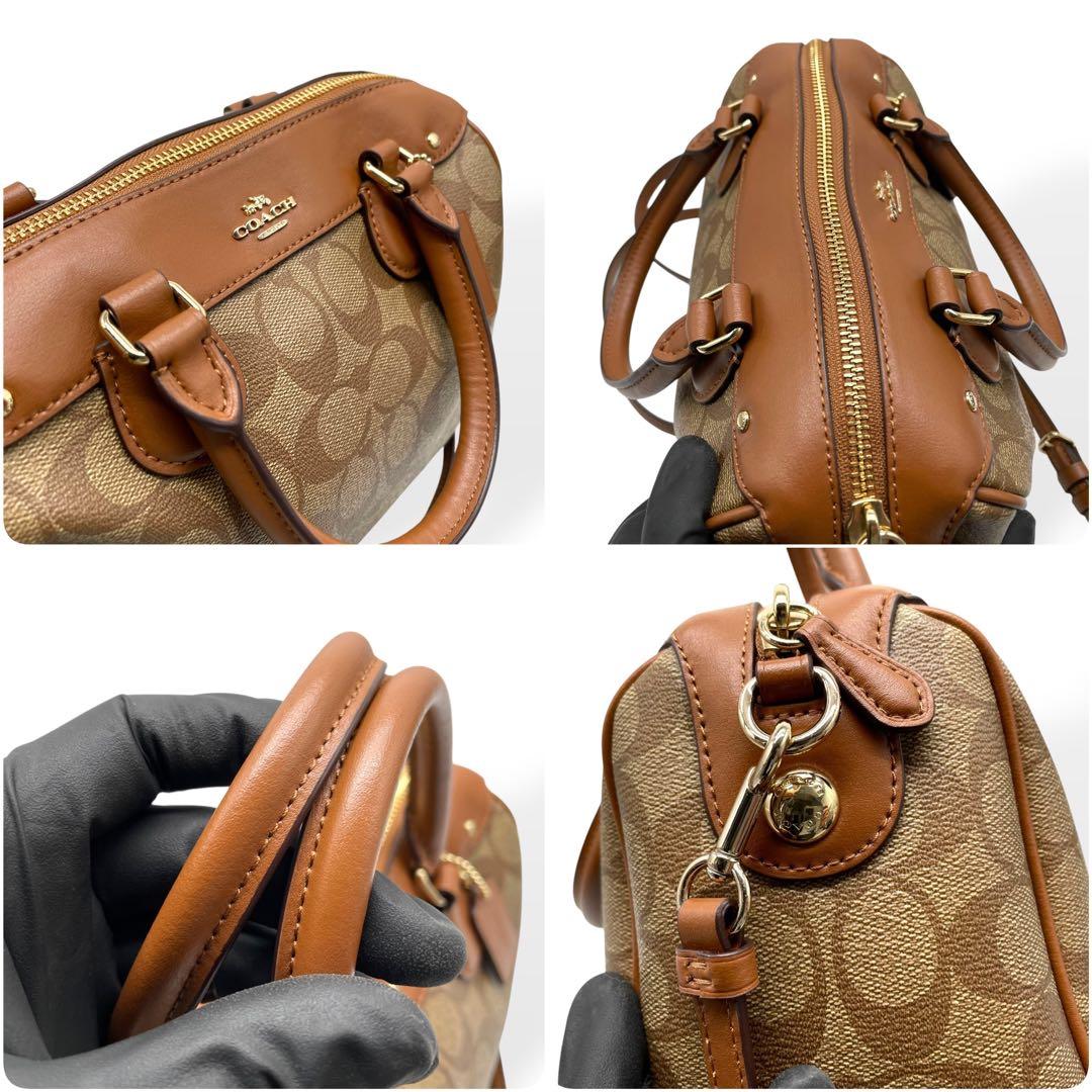 極美品　COACH F58312 2WAY ミニボストン ショルダーバッグ