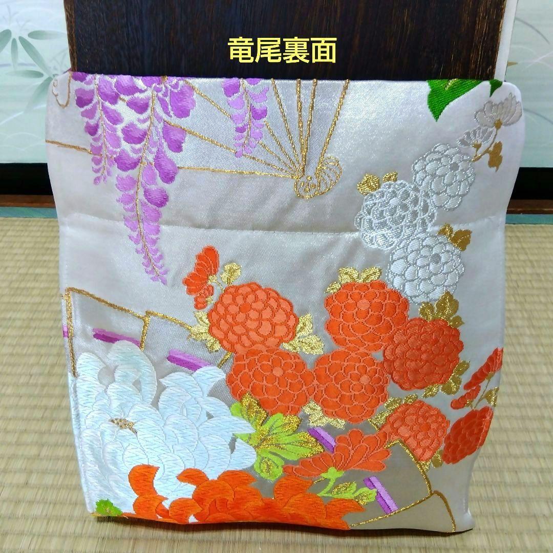 「未仕立て未使用帯リメイク」和楽器　琴　油単　ゆたん