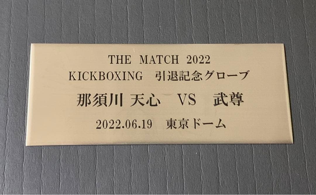 那須川天心 キックボクシング引退記念直筆サイン入りグローブ