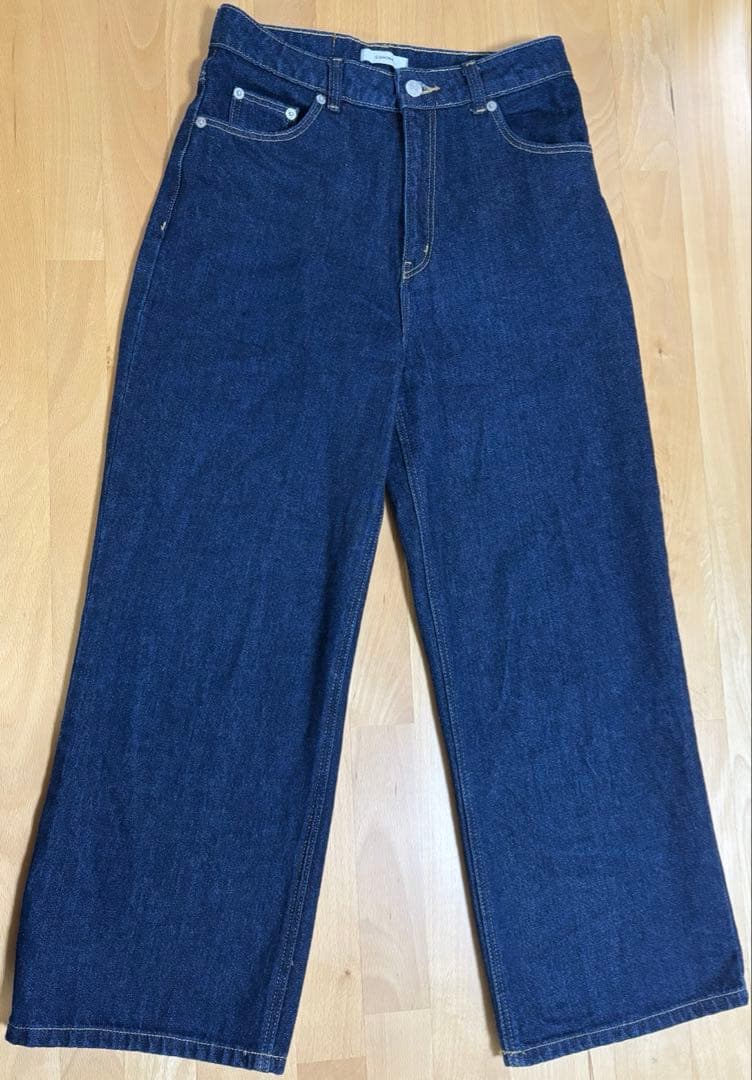 cohina デニム KUROKI DENIM セミワイドストレート S