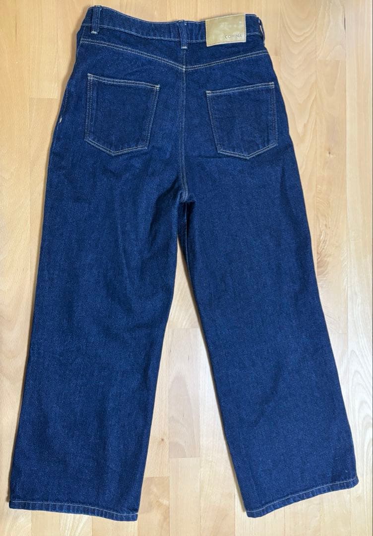 cohina デニム KUROKI DENIM セミワイドストレート S