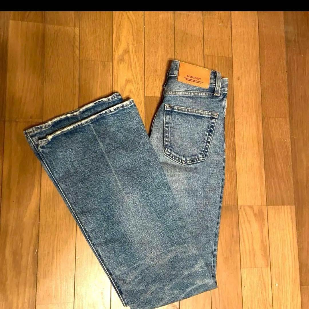 最終値下げ moussy mvs flare 23 フレアデニム