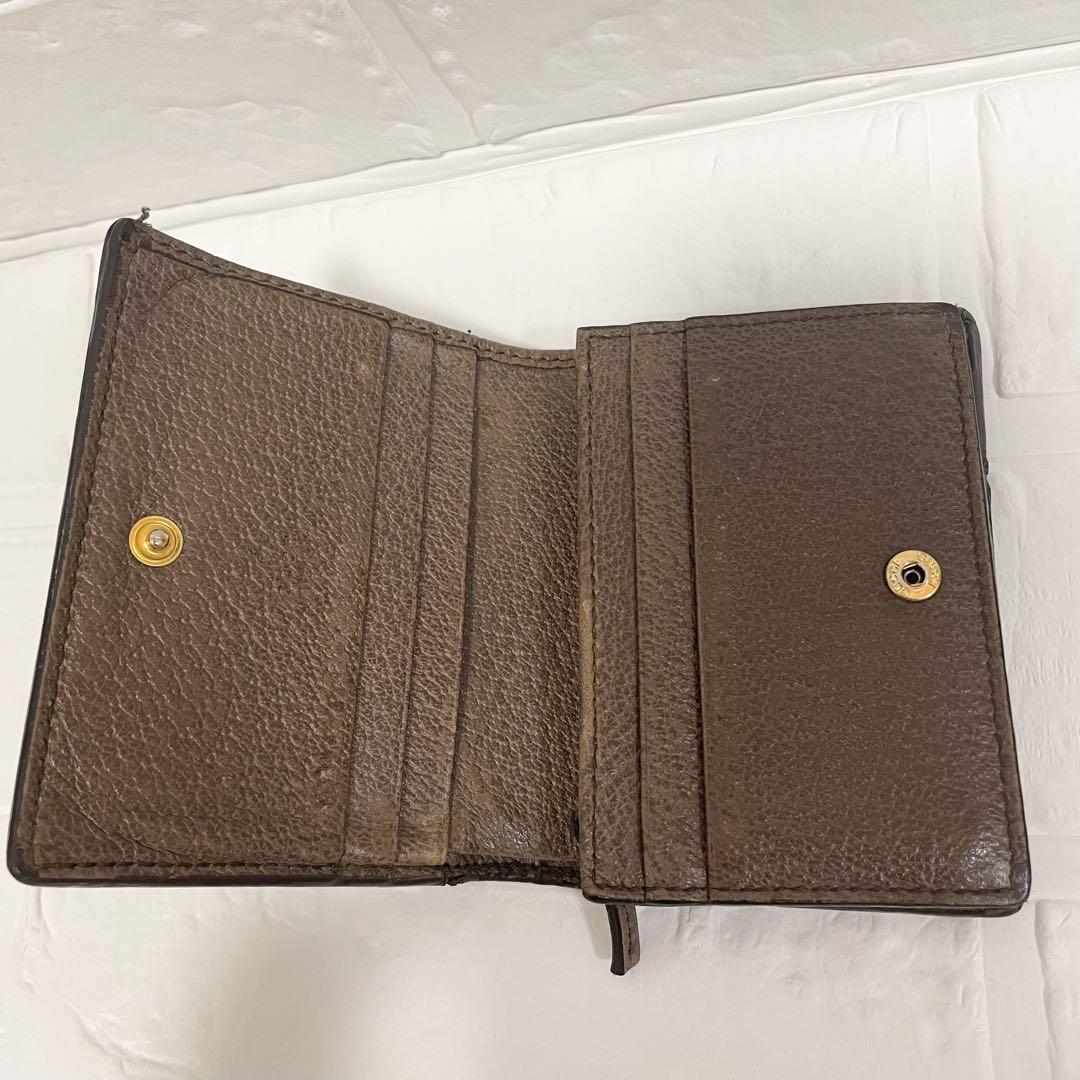 GUCCI オフィディア 二つ折り財布 シェリー マーモント GGスプリーム
