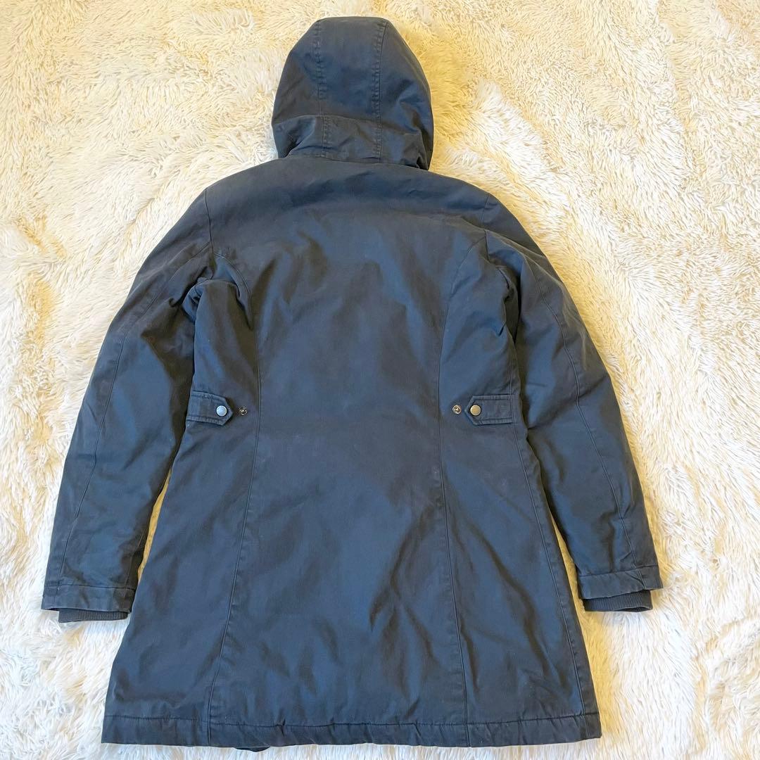 Barbour ネイビー ボアフード付き 中綿 モッズコート Lサイズ