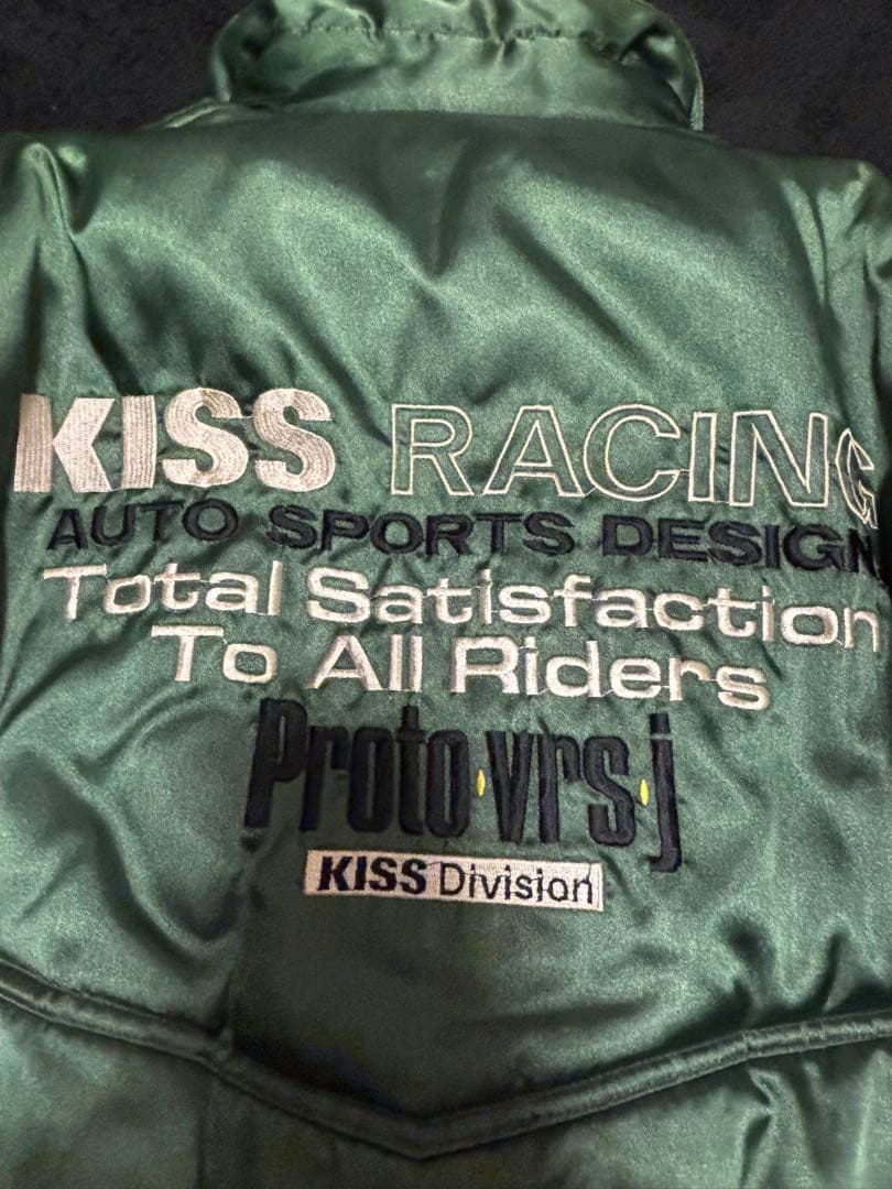 希少 KISS RACING バイクジャケット ライダース 当時物 短丈 刺繍