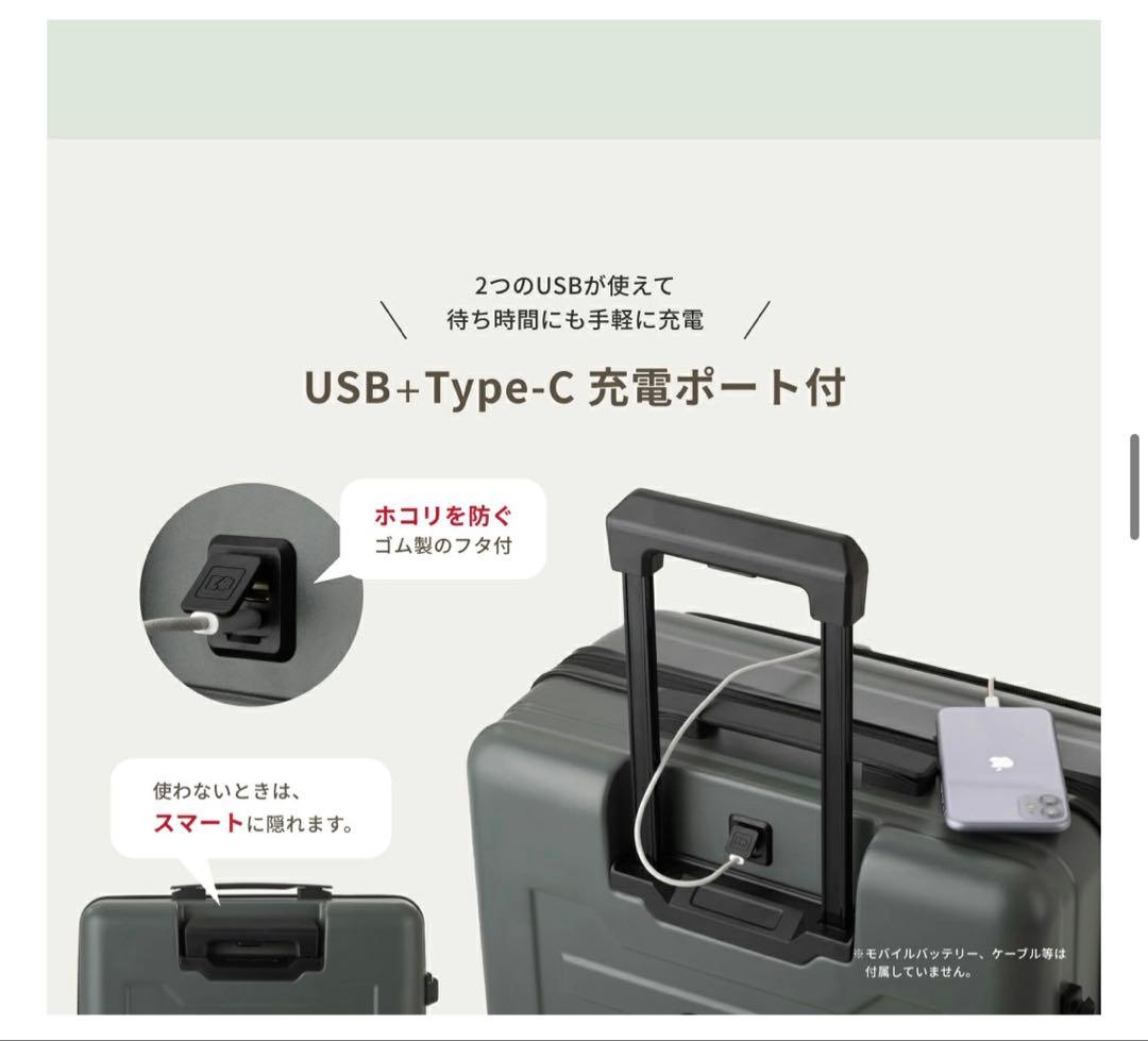 ★スーツケース　機内持ち込み　フロントオープン★
