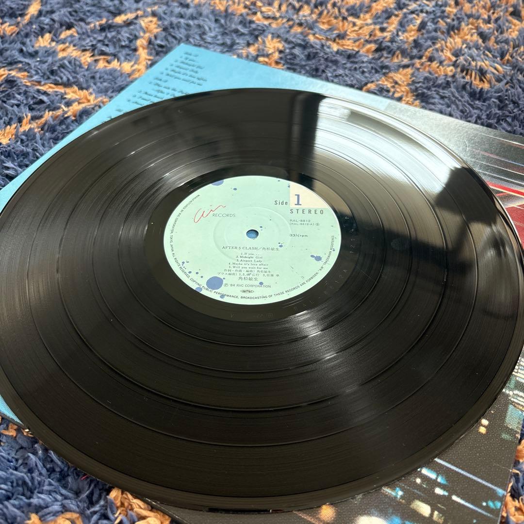 角松敏生 AFTER 5 CLASH TOSHIKI KADOMATSU LP