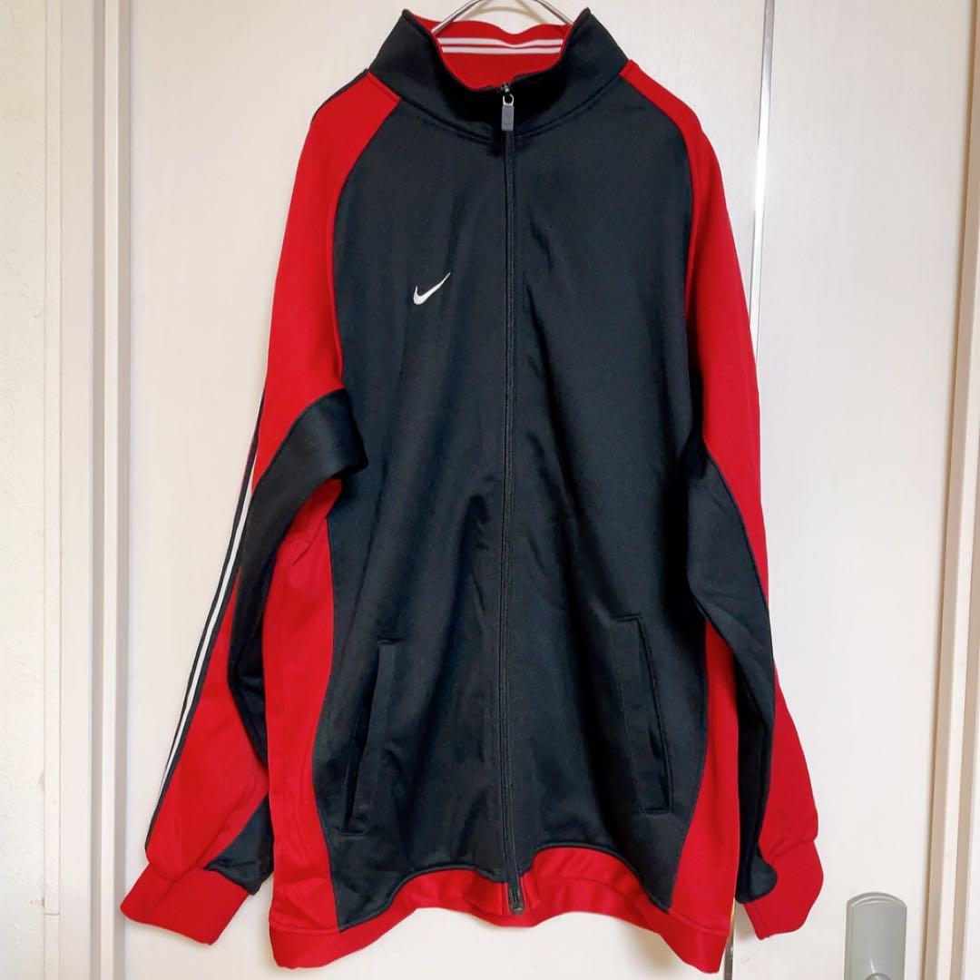 極美品　NIKEナイキ　ジャージ上下セット 黒/赤　Mサイズ