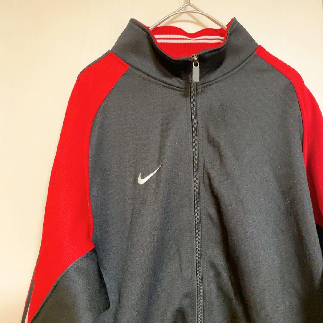 極美品　NIKEナイキ　ジャージ上下セット 黒/赤　Mサイズ