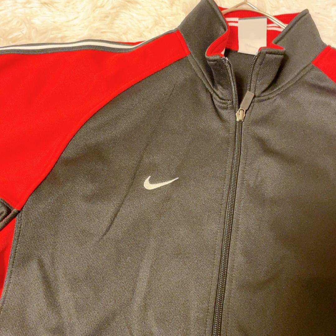 極美品　NIKEナイキ　ジャージ上下セット 黒/赤　Mサイズ