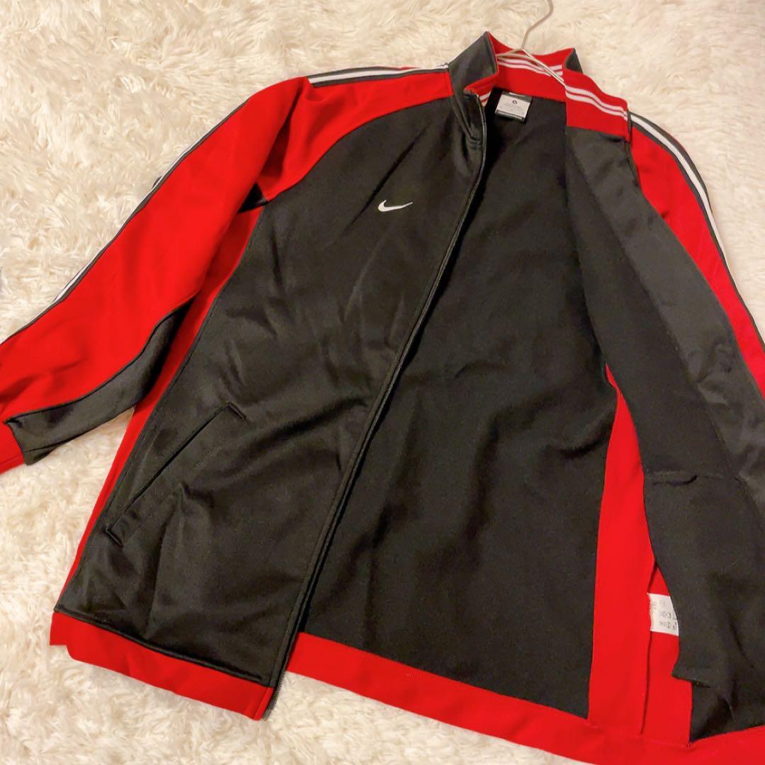 極美品　NIKEナイキ　ジャージ上下セット 黒/赤　Mサイズ