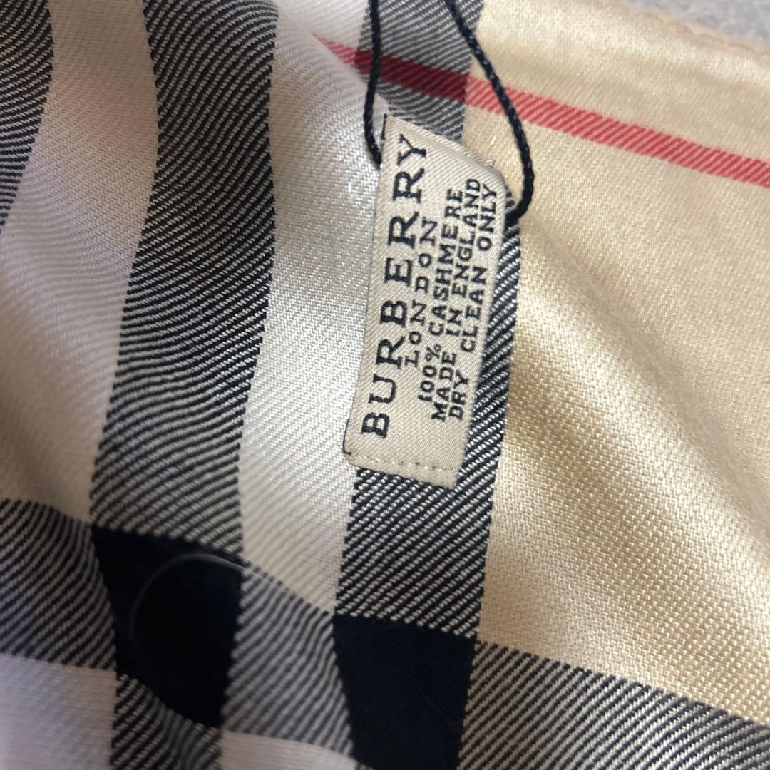 新品未使用 BURBERRY カシミヤ100 大判ストール シャドーホース