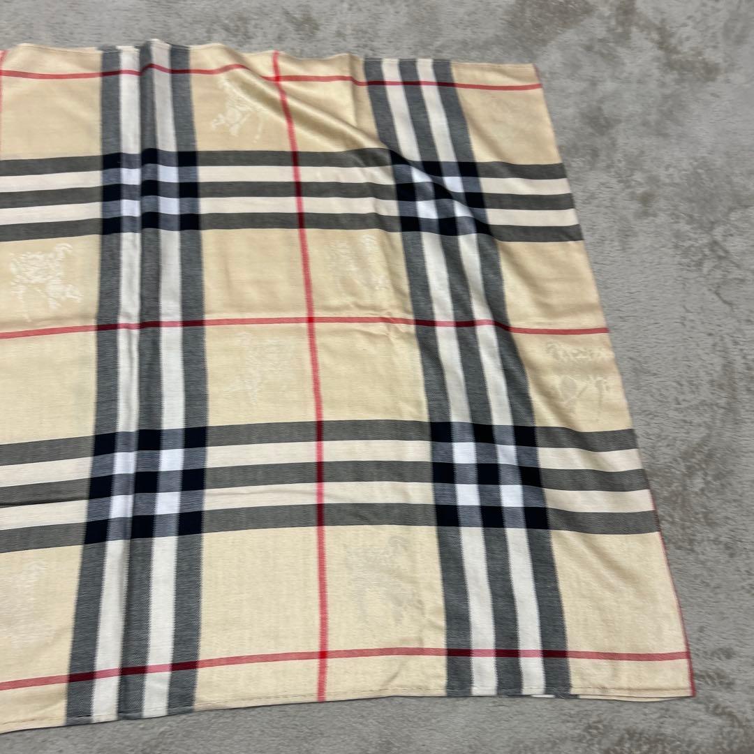 新品未使用 BURBERRY カシミヤ100 大判ストール シャドーホース