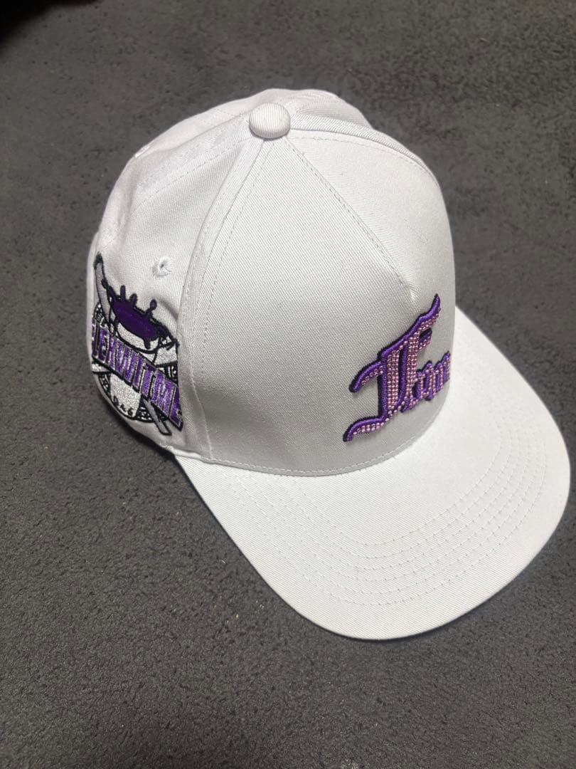 flex wit me ラインストーンキャップ 白