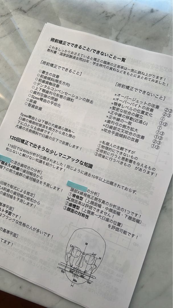 【あ】120回歯科医師国家試験合否を決める重要資料